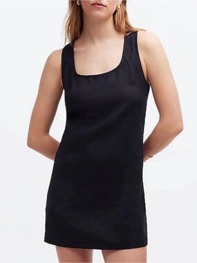 Madewell A-Line Mini Linen Dress